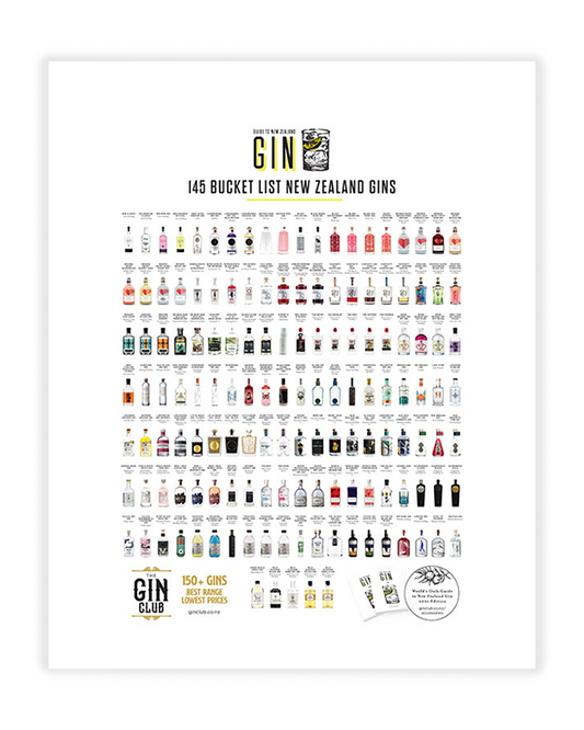 New Zealand Gin Bucket List Poster