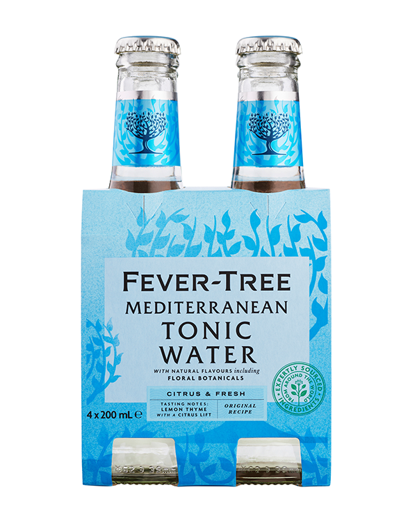 Fever-Tree Mediterranean Tonic Water 200ml 4pk