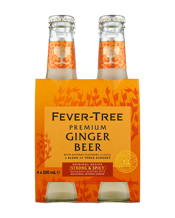 Fever-Tree Premium Ginger Beer 200ml 4pk