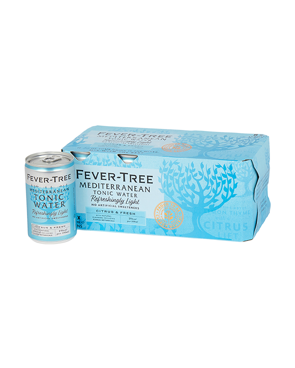 Fever-Tree Refreshingly Light Mediterranean Tonic Water 150ml 8pk