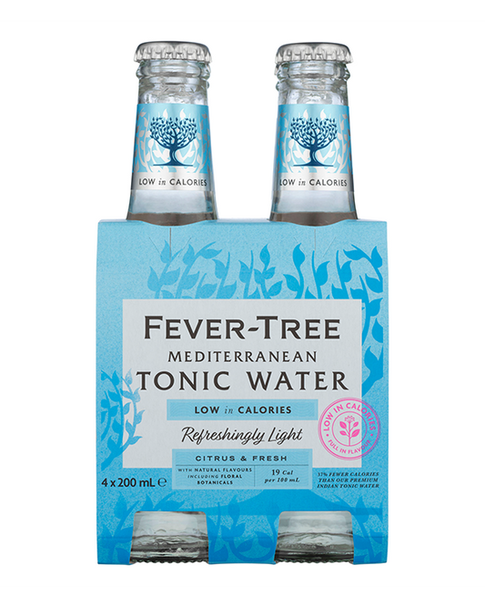 Fever-Tree Refreshingly Light Mediterranean Tonic Water 200ml 4pk