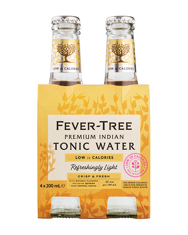 Fever-Tree Refreshingly Light Indian Tonic Water 200ml 4pk