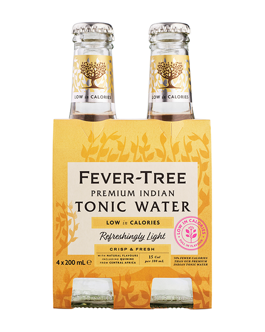 Fever-Tree Refreshingly Light Indian Tonic Water 200ml 4pk