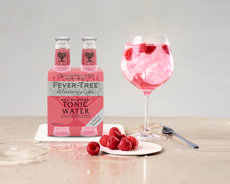 Fever-Tree Refreshingly Light Wild Raspberry Tonic Water 200ml Lifestyle