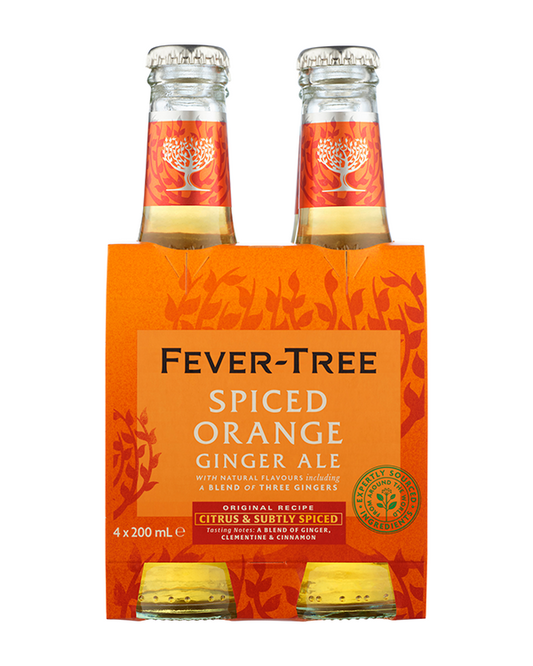 Fever-Tree Spiced Orange Ginger Ale 200ml 4pk