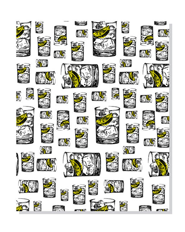 G&T Lemon Wrapping Paper