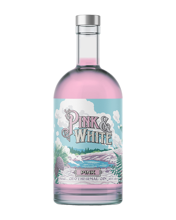 Pink & White Geothermal Gin - Pink