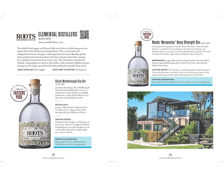 The Guide to New Zealand Gin Volume 4 Elemental Distillers Spread